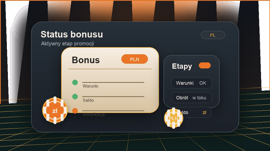 Status bonusu bez depozytu w profilu